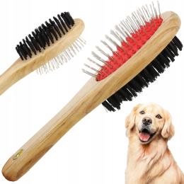 Szczotka Do Czesania Sierści Psa Kota Dwustronna