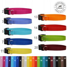 Komplet obroży znaczników dla szczeniąt 9 szt. Zakres regulacji 23-36 cm