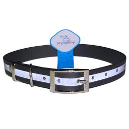 Obroża dla psa. Odblaskowa- świecąca. Regulowana
