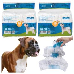 Pampersy Pieluchy dla psa Suczki XXL 10-15 kg 38-59cm Nobleza 60x37cm 24szt