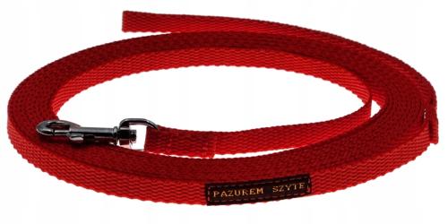 Pazurem Szyte smycz linka treningowa 10mm 1cm 5m czerwona małego psa pp
