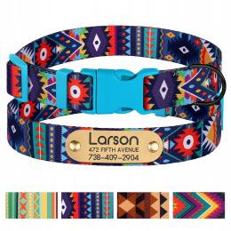 Obroża Dla Psa z Imieniem Regulowana Rozmiar XL 46-66 cm