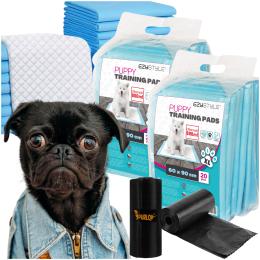 Podkłady Higieniczne Maty Chłonne Dla Psa Mata 60X90 Duze 40SZT Worki