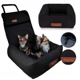 Transporter dla psa kota fotelik samochodowy do auta Grawer imię