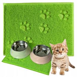 Podkładka pod miskę Mata antypoślizgowa Wycieraczka pod kuwetę 40 x 30 cm