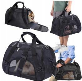 Solidny Transporter dla Kota Psa Zwierząt Torba Podróżna Miękka Mata