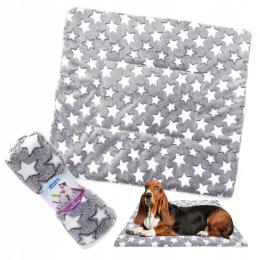 Gruby Koc Poduszka Dla Psa Kota Legowisko miękki milutki gwiazdki 70x55 cm