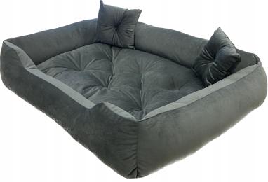 Legowisko Dla Psa Kota Welurowe 90x70 Posłanie Kojec Łóżko Leżanka Premium