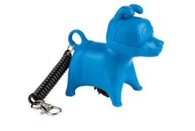 Dozowniki na woreczki na odchody woreczki Zoofari niebieski piesek