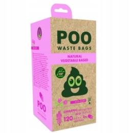 M-Pets Poo Woreczki na odchody 8x 15szt Róża