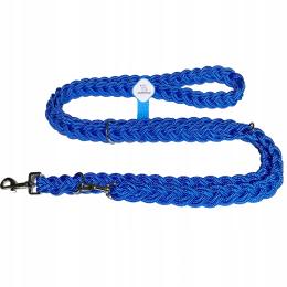 Smycz Linka Pleciona Gruba 30 mm. Cztery Przepięcia Regulacja do 300cm