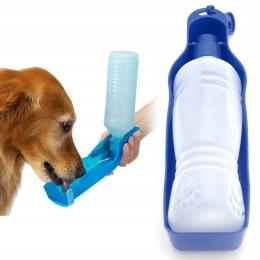 Butelka podróżna, turystyczna, bidon na wodę z miską dla psa 500ml Comfy