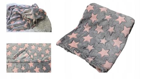 Koc dla psa kota 100x75 Polarowy miękki i ciepły Kocyk