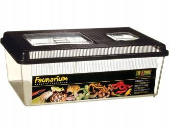 Faunarium płaskie Duże, terrarium dla węża, gekona 46,5x30x18cm Exo Terra