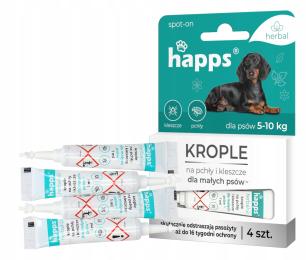 Krople Preparat Na Pchły Kleszcze Przeciw Pchłom Kleszczom Dla Psa 5-10 Kg