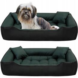 Legowisko dla Psa Kota Posłanie Kanapa Kojec Wodoodporne Zielone 130x105 cm