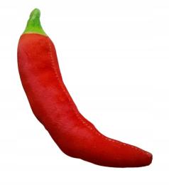 Zabawka pluszowa piszcząca dla psa Papryczka Chili maskotka dla szczeniaka