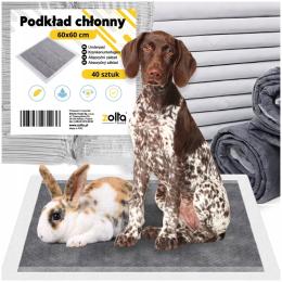 Podkłady Maty Chłonne Higieniczne Dla Kota Psa Królika Sikania 60x60 40szt