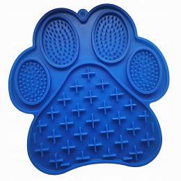 Mata do lizania łapka lick mata spowalniająca jedzenie silikonowa granat