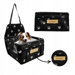 Transporter dla psa Fotelik samochodowy Mata ochronna Mocna Grawer