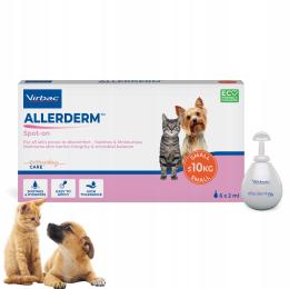 Krople dla psa i kota Virbac Allerderm Spot-On 6 x 2 ml