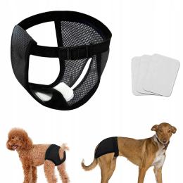 Majtki ochronne Dla Psa Suki suczki Wielorazowe Na Cieczkę 3 wkładki L