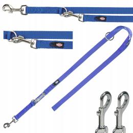 Smycz przypinana regulowana dla psa 2m/15mm Xs Niebieska