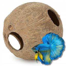 Kokos Do Akwarium Terrarium Łupina Kokosa Kryjówka Dla Ryb Gadów Cały