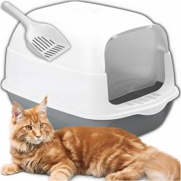 Kuweta Dla Kota Duża Z Filtrem Łopatka Na Żwirek Zabudowana Wytrzymała