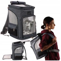 Plecak Transporter Torba Dla Psa Kota Sztywny Duży Składany Otworami Solid