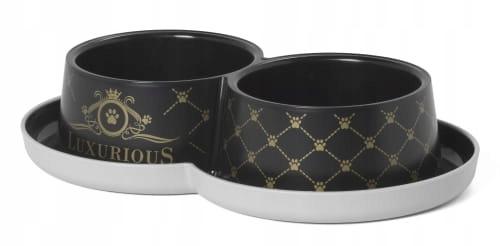 Yarro Miska Trendy Podwójna 2X350ML Luxurious, Czarna H136