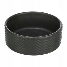 Trixie Wytrzymała Ceramiczna Miska dla Psa lub Kota 0,4 l ⌀ 13 cm Czarna