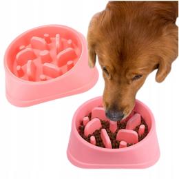 Miska Spowalniająca Jedzenie dla psa kota Z przegrodami Antystresowa 600ml