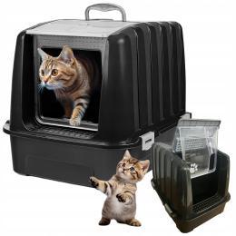 Duża Kuweta Dla Kota Zamykana Na Żwirek Żwir Kryta Zamknięta XL Kotów Kotka