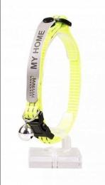 Duvo+ Obroża Dla Kota "My Home" Z Adresówką Żółty/Pomarańcz 20-30cm/10mm
