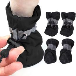 Buty Dla Psa Antypoślizgowe Nakładki Na Łapy Ściągacz Odblask M Do 3,5kg