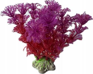 Roślinka Do Akwarium Terarium Sztuczna Ozdoba Dekoracja Różowa wys. 12CM