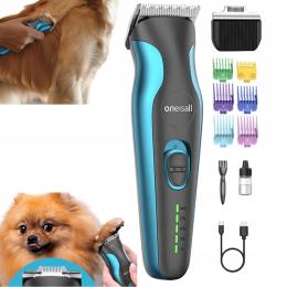 Bezprzewodowy Trymer Maszynka Oneisall Do Strzyżenia Zwierząt 6 Nasadek Psa