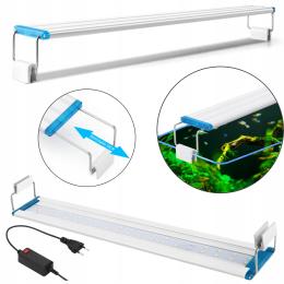 Lampa do akwarium Belka Led Regulowana Biało-Niebieska 36 diod 12W 28-40cm