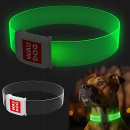 Obroża dla psa z podświetleniem Waudog Led, klamra magnetyczna, dl. 45 cm