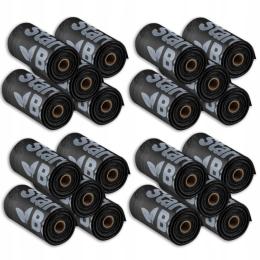 StarchBag Kompostowalne worki na psie kupy 300 szt Czarne