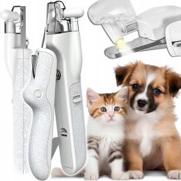 Obcinaczki Cążki Do Pazurów Dla Psa Kota Cęgi Z Pilnikiem Podświetlenie Led