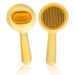 Szczotka dla kota psa królika do sierści Samoczyszcząca z przyciskiem