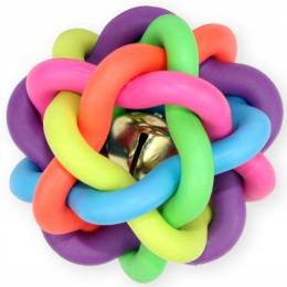 Pet Nova Piłka Pleciona Kolorowa 10,5cm wołowina