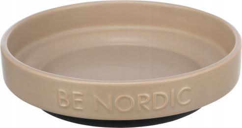 Be Nordic, miska, dla kota, czarna, ceramika/guma, 0,3 l/o 16 cm