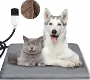 Mata Grzewcza Elektryczne Dla Zwierząt Psów Kotów Duża Pokrowiec 45x45 CM