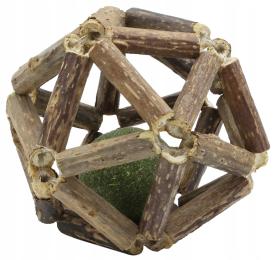 Zabawka dla kota matatabi z kulką kocimiętki geometric 8cm