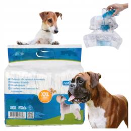 Pampersy Pieluchy dla psa Suczki XXL 10-15 kg 38-59cm 12szt Nobleza 60x37cm