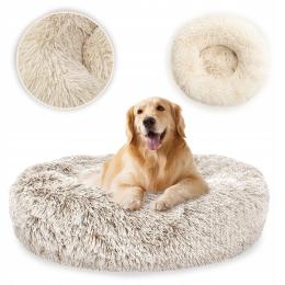 Puchate Legowisko Dla Psa Kota Miękkie Posłanie Okrągła Chmurka 60CM M/L