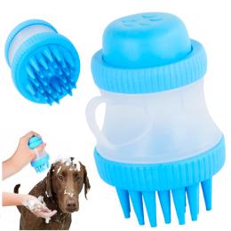 Myjka Do Mycia Dla Psa Kota Szczotka Silikonowa Z Dozownikiem Na Płyn Mydło